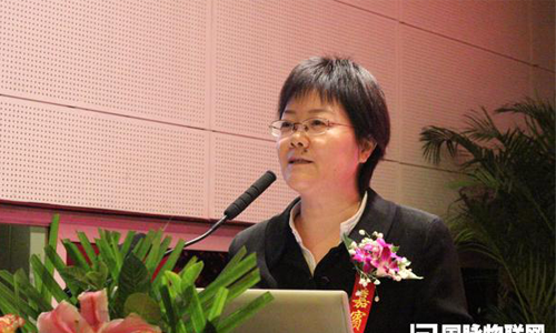 庄闲游戏互联总经理、首席规划师郑爱军在现场发布《第四届（2014）中国智慧城市发展水平评估报告》